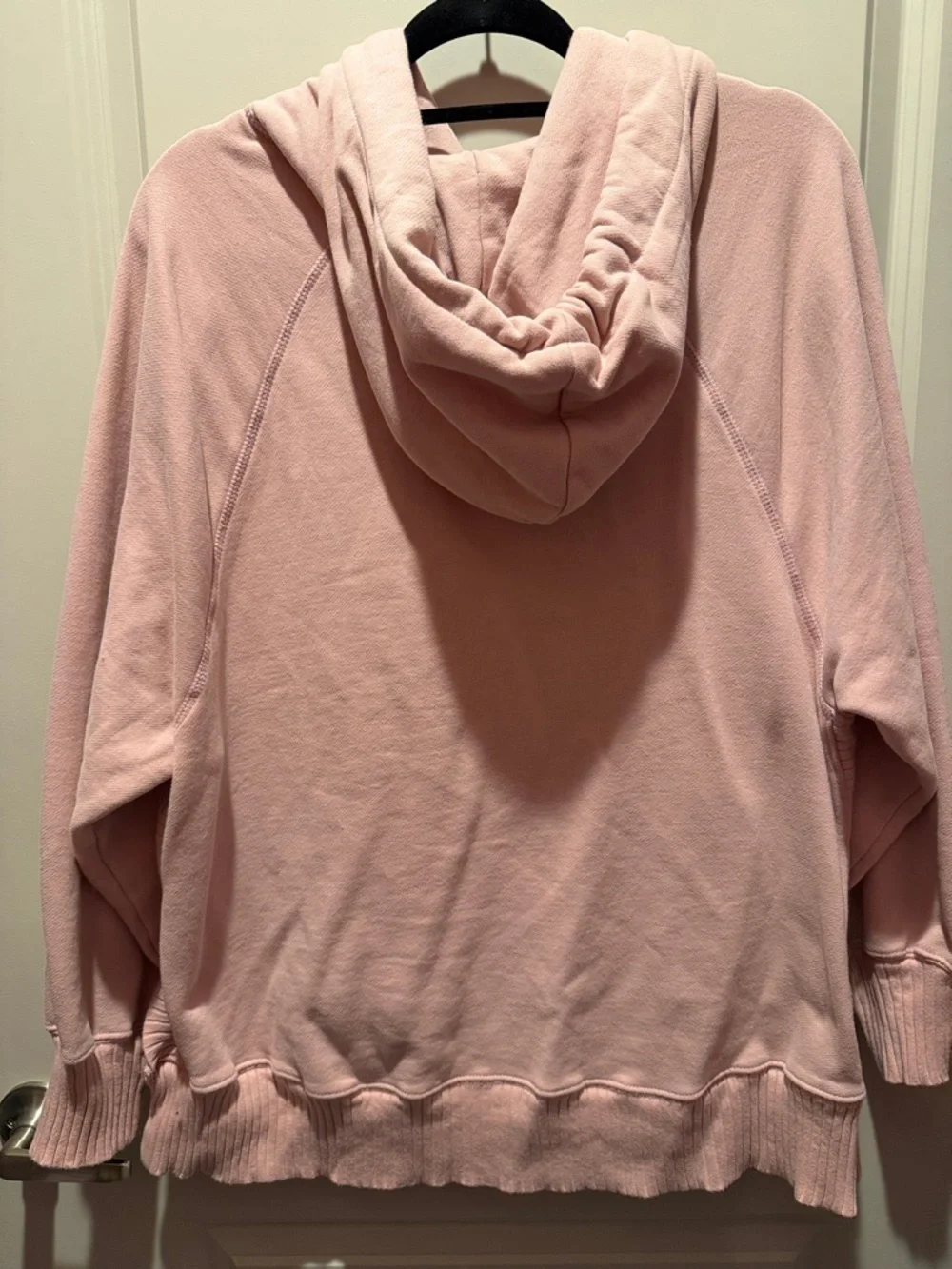 American Eagle Women’s Pink Hooded Pullover Sweatshirt - Picture 3 of 3